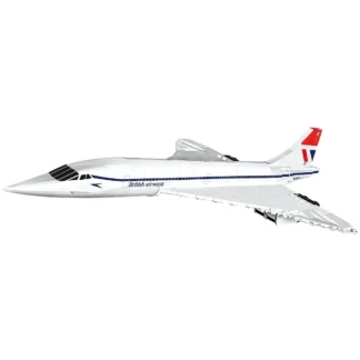 Cobi 1917 Concorde G‑BBDG – Detailreiches Klemmbaustein Modell des berühmten Überschalljets Klemmbaustein Set (455 Teile)