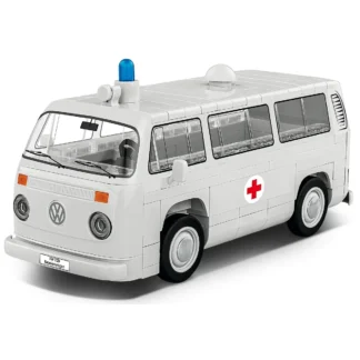 Cobi 24619 Volkswagen T2b Krankenwagen – Kultiger Rettungswagen als Klemmbaustein Modell Klemmbaustein Set (169 Teile)
