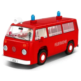 Cobi 24622 Volkswagen T2b Feuerwehr – Kultiger Einsatzwagen als Klemmbaustein Modell Klemmbaustein Set (162 Teile)