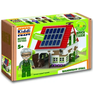 KiddiCraft KC1108 Bauernhof Stall Klemmbaustein Set (1065 Teile)