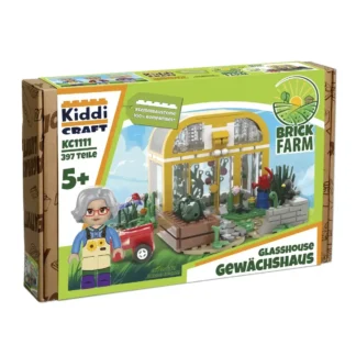 KiddiCraft KC1111 Gewächshaus Klemmbaustein Set (397 Teile)