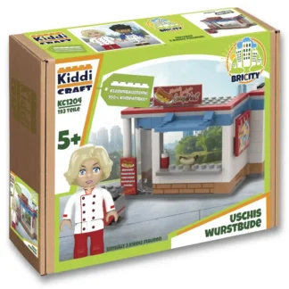 KiddiCraft KC1204 Uschis Wurstbude Klemmbaustein Set (189 Teile)