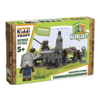 KiddiCraft KC1503 Zwergenschmiede Klemmbaustein Set (433 Teile)