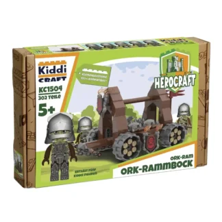 KiddiCraft KC1504 Ork-Rammbock Klemmbaustein Set (302 Teile)