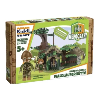 KiddiCraft KC1506 Waldläuferhütte Klemmbaustein Set (331 Teile)