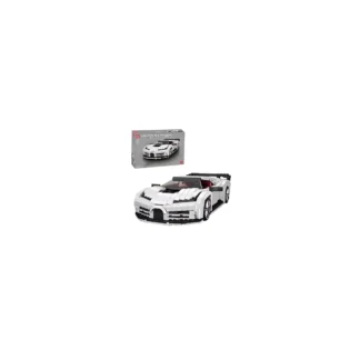 Mould King 10004 Weißer Sportwagen Klemmbaustein Set (1024 Teile)