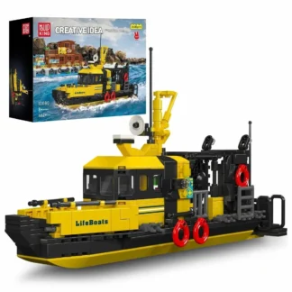 Mould King 10080 Norwegisches multifunktionales Rettungsboot Klemmbaustein Set (462 Teile)