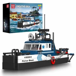 Mould King 10084 Polizeiboot Klemmbaustein Set (413 Teile)