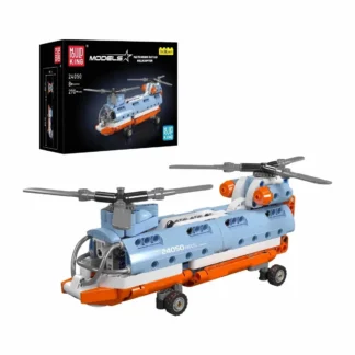 Mould King 24050 Tandemrotor‑Helikopter – 270‑Teile | Modell 30,8 cm lang | Ab 8 Jahren Klemmbaustein Set (270 Teile)