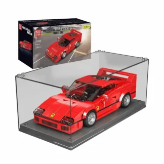 Mould King 27038 Ferrari F40 inkl. Vitrine Klemmbaustein Set (338 Teile)