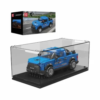 Mould King 27057 Raptor Pickup inkl. Vitrine Klemmbaustein Set (465 Teile)
