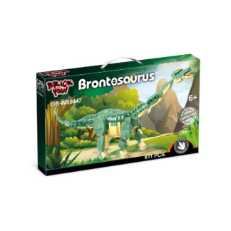OpenBricks OB-WS0447 OPEN BRICKS OB‑WS0447 Brontosaurus – Detailreiches Dinosaurier Klemmbaustein Set (611 Teile)