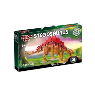 OpenBricks OB-WS0448 OPEN BRICKS OB‑WS0448 Stegosaurus – Detailreiches Dinosaurier Klemmbaustein Set (727 Teile)