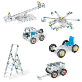 eitech 00006 Basisbaukasten 270 Teile Metallbaukasten – EAN 4012854200167 – Klemmbaustein Set Produktbild