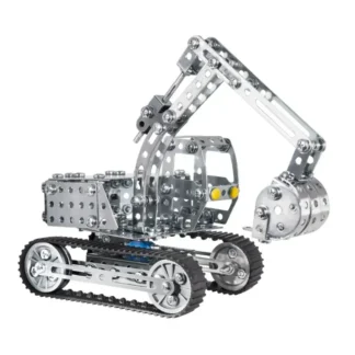 eitech 00009 Bagger 3-in-1 340 Teile Metallbaukasten – EAN 4012854200709 – Klemmbaustein Set Produktbild