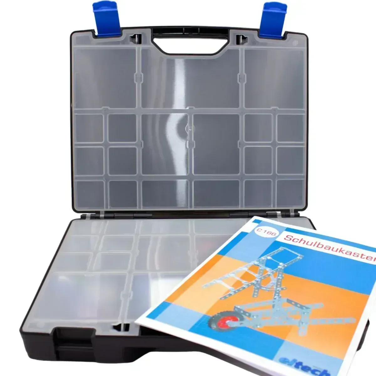 eitech 00166 Schulbaukasten 1 450 Teile Metallbaukasten – EAN 4012854001665 – Klemmbaustein Set Produktbild