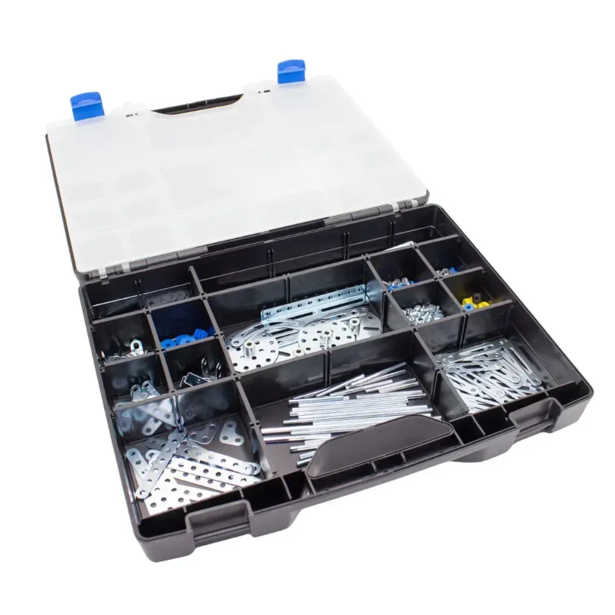 eitech 00167 Schulbaukasten 2 610 Teile Metallbaukasten – EAN 4012854001672 – Klemmbaustein Set Produktbild
