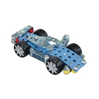 eitech 00257 Racer blue 136 Teile Metallbaukasten – EAN 4012854201201 – Klemmbaustein Set Produktbild