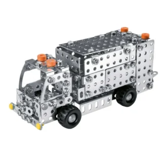 eitech 00281 LKW Müllwagen 280 Teile Metallbaukasten – EAN 4012854200990 – Klemmbaustein Set Produktbild