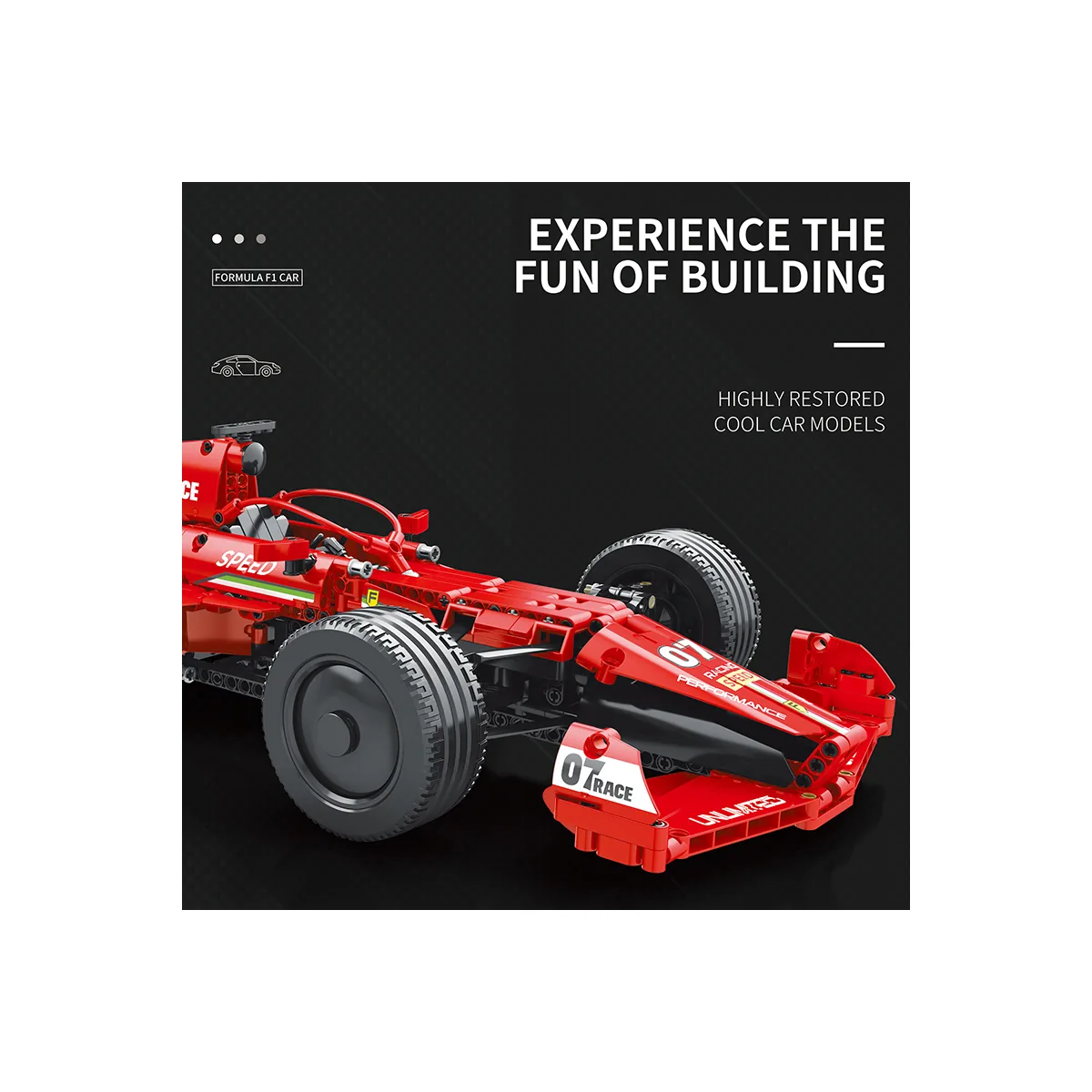 Reobrix 11007 Scuderia F1 Dynamic Edition 928 Teile Klemmbaustein Set (11007-D) – Bild 8