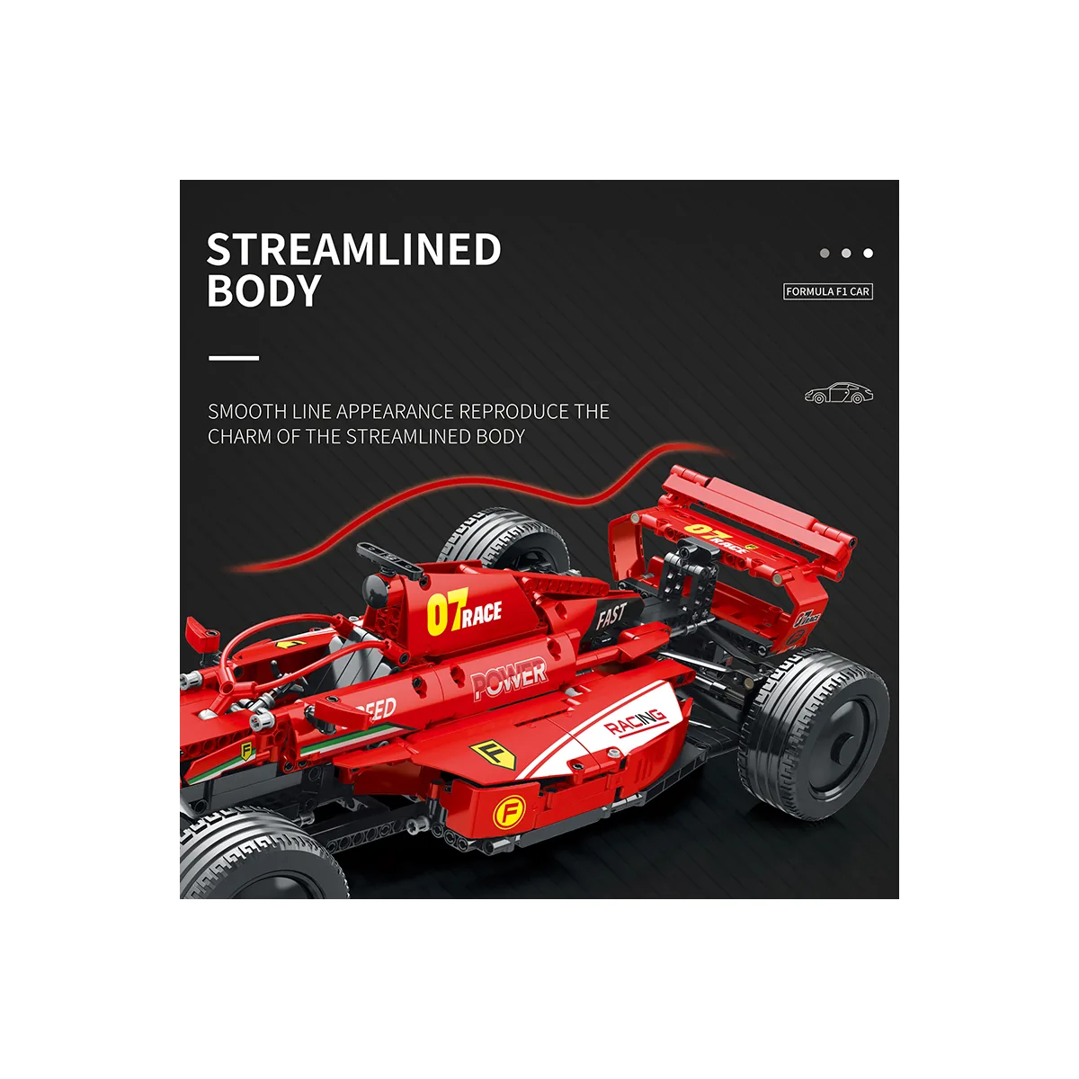 Reobrix 11007 Scuderia F1 Dynamic Edition 928 Teile Klemmbaustein Set (11007-D) – Bild 7
