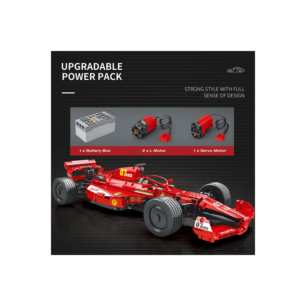 Reobrix 11007 Scuderia F1 Dynamic Edition 928 Teile Klemmbaustein Set (11007-D) – Bild 5