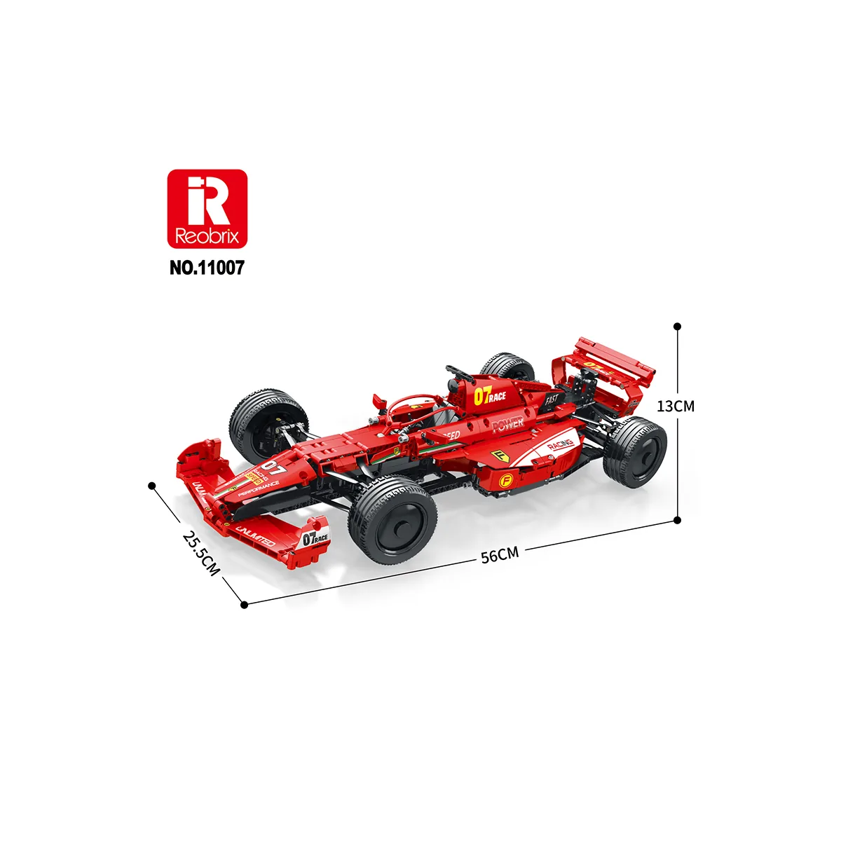 Reobrix 11007 Scuderia F1 Dynamic Edition 928 Teile Klemmbaustein Set (11007-D) – Bild 4