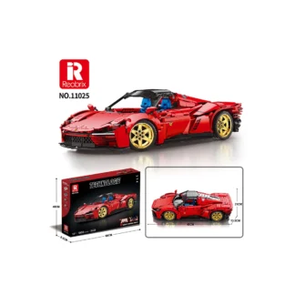 Reobrix 11025 1:10 Supersportwagen Daytona SP3 Dynamic Version (1958 Teile Klemmbaustein Set (11025-D)