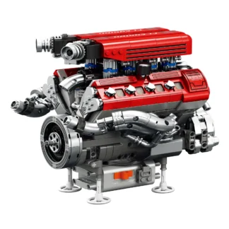 Reobrix 33015 F1 Racing Engine 1101 Teile Klemmbaustein Set