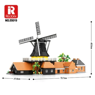 Reobrix 55019 Holländische Windmühle 4801 Teile Klemmbaustein Set