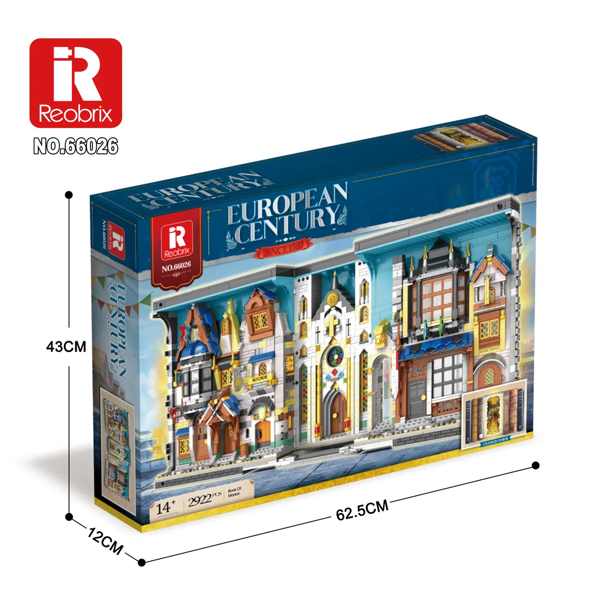 Reobrix 66026 Mittelalterlicher Basar im Buchdesign 2922 Teile 5 Reobrix 66026 Mittelalterlicher Basar im Buchdesign 2922 Teile Klemmbaustein Set
