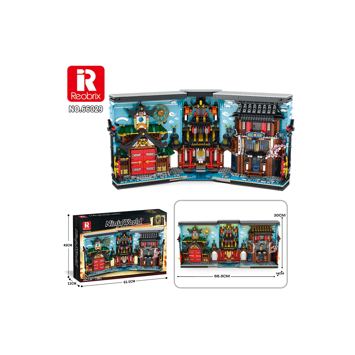 Reobrix 66029 Ninja-Buch mit LED-Beleuchtung 9 Reobrix 66029 Ninja-Buch mit LED-Beleuchtung Klemmbaustein Set