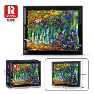 Reobrix 66701 Wandbild "Irysy" 3480 Teile Klemmbaustein Set