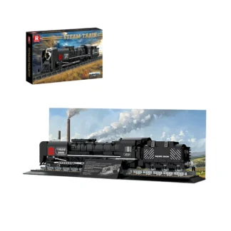 Reobrix 66801 Dampflokomotive 1546 Teile Klemmbaustein Set