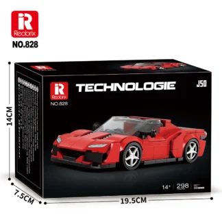 Reobrix 828 Sportwagen Coupe J50-Type 298 Teile Klemmbaustein Set