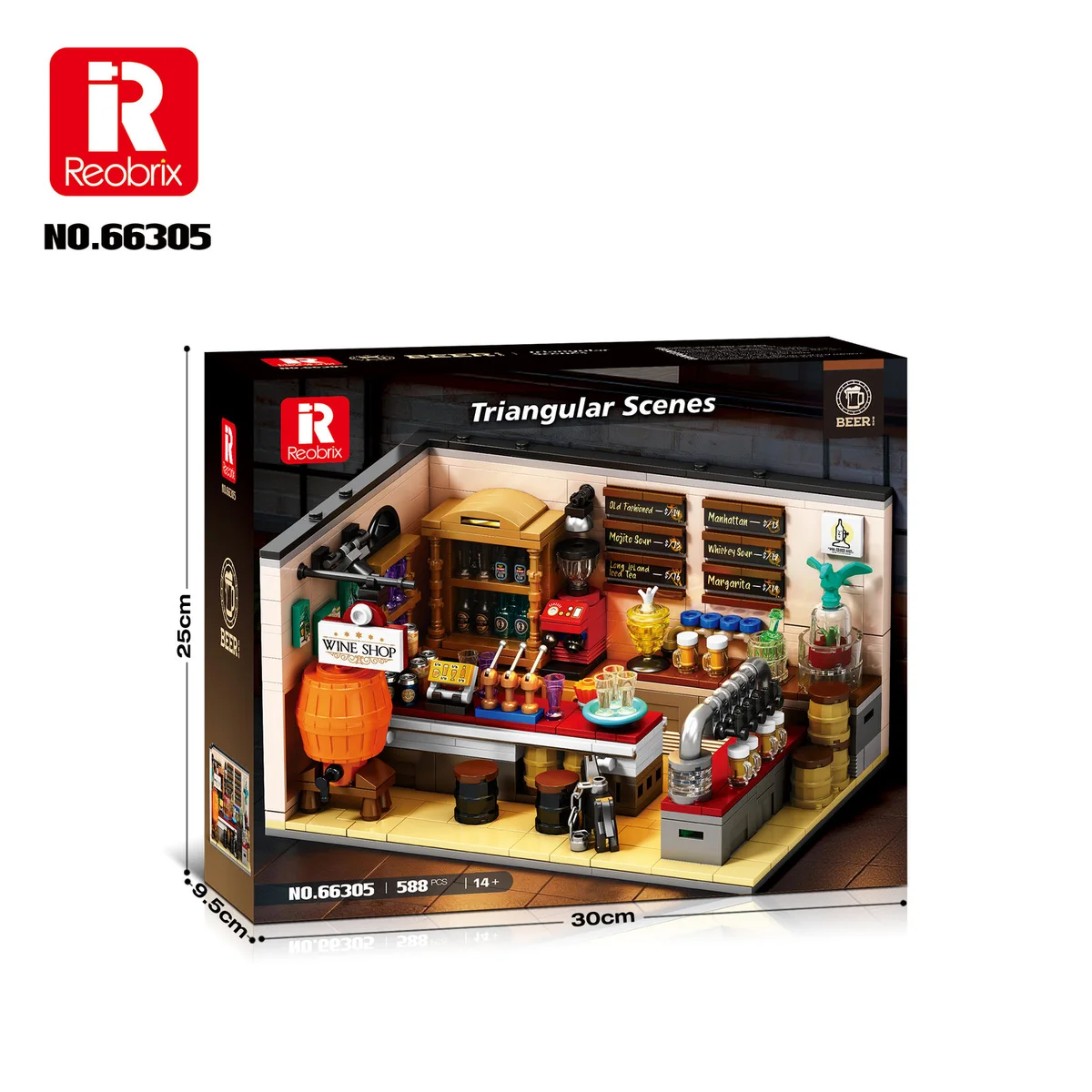 REOBRIX 66305 Bar Piwny - Konstruktionsset Kneipe (588 Teile) 3 REOBRIX 66305 Bar Piwny - Konstruktionsset Kneipe (588 Teile) – Bild 3