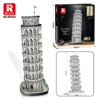 Reobrix 66025 Schiefer Turm von Pisa 7652 Teile Klemmbaustein Set