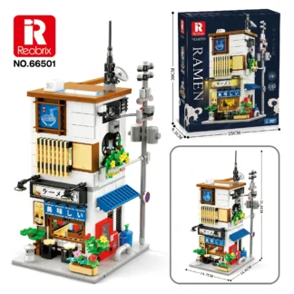 Reobrix 66501 Ramen-Shop 142 Teile Klemmbaustein Set