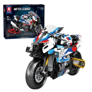 Reobrix 99040 Moto League Motorrad 949 Teile Klemmbaustein Set