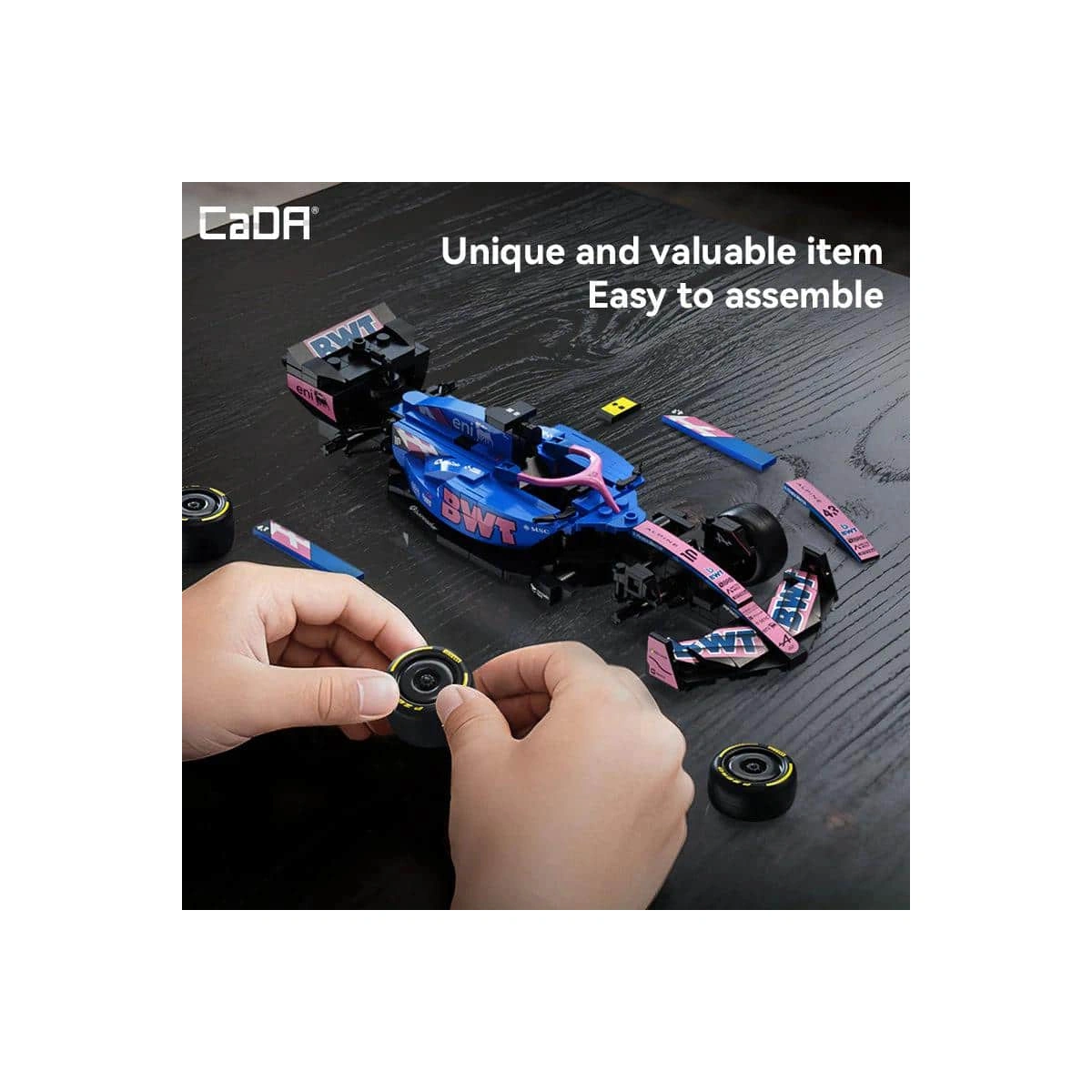 C55024W Alpine F1 Rennwagen Modellbausatz 1:24 300 Teile – Bild 6
