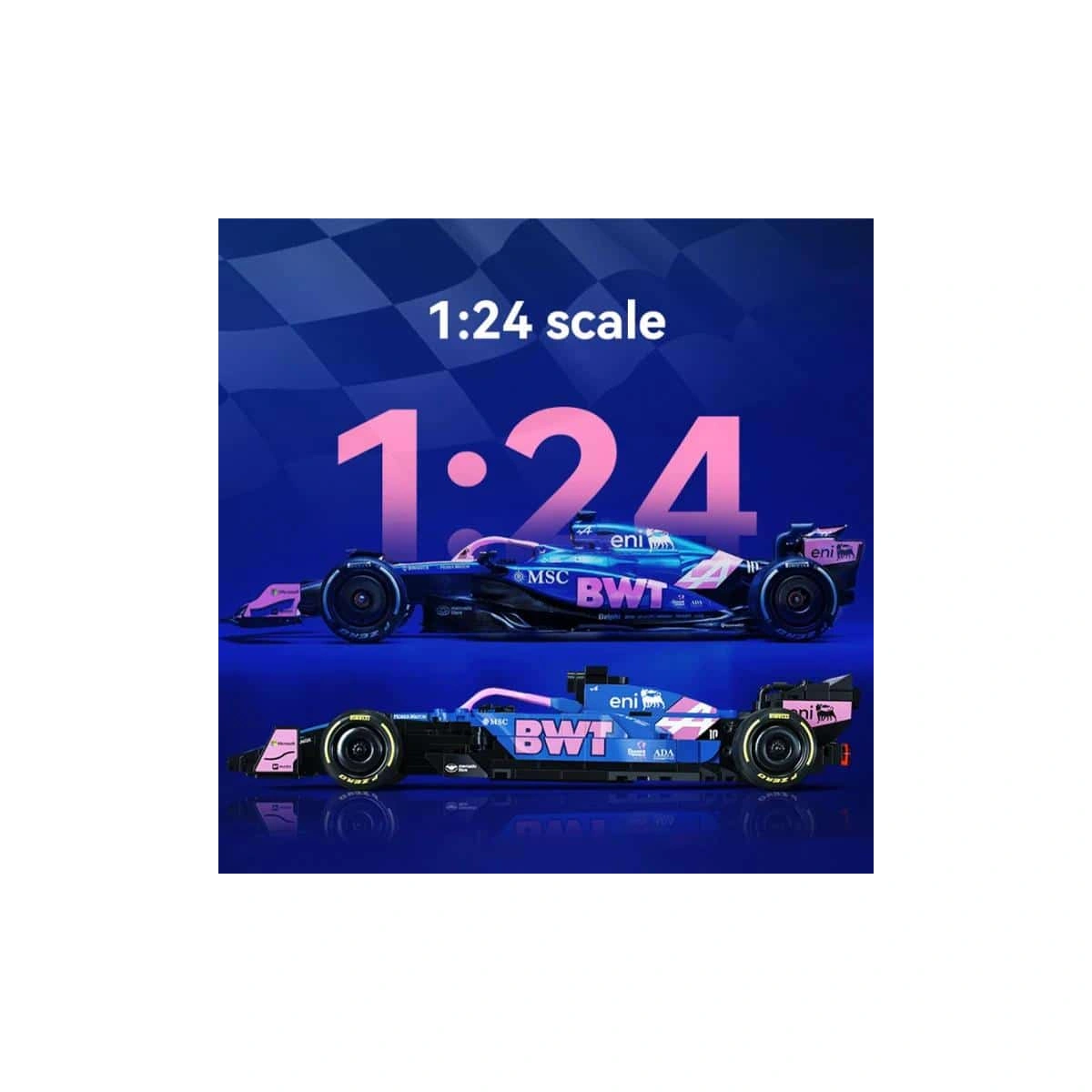C55024W Alpine F1 Rennwagen Modellbausatz 1:24 300 Teile – Bild 8