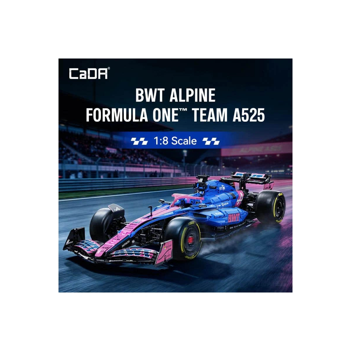 C64012W BWT Alpine F1 Team Rennwagen A525 Modellbausatz 2173 Teile – Bild 8