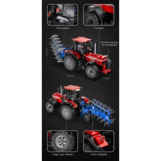 CaDA C61052W Baustein-Traktor im Maßstab 1:17 1675 Teile