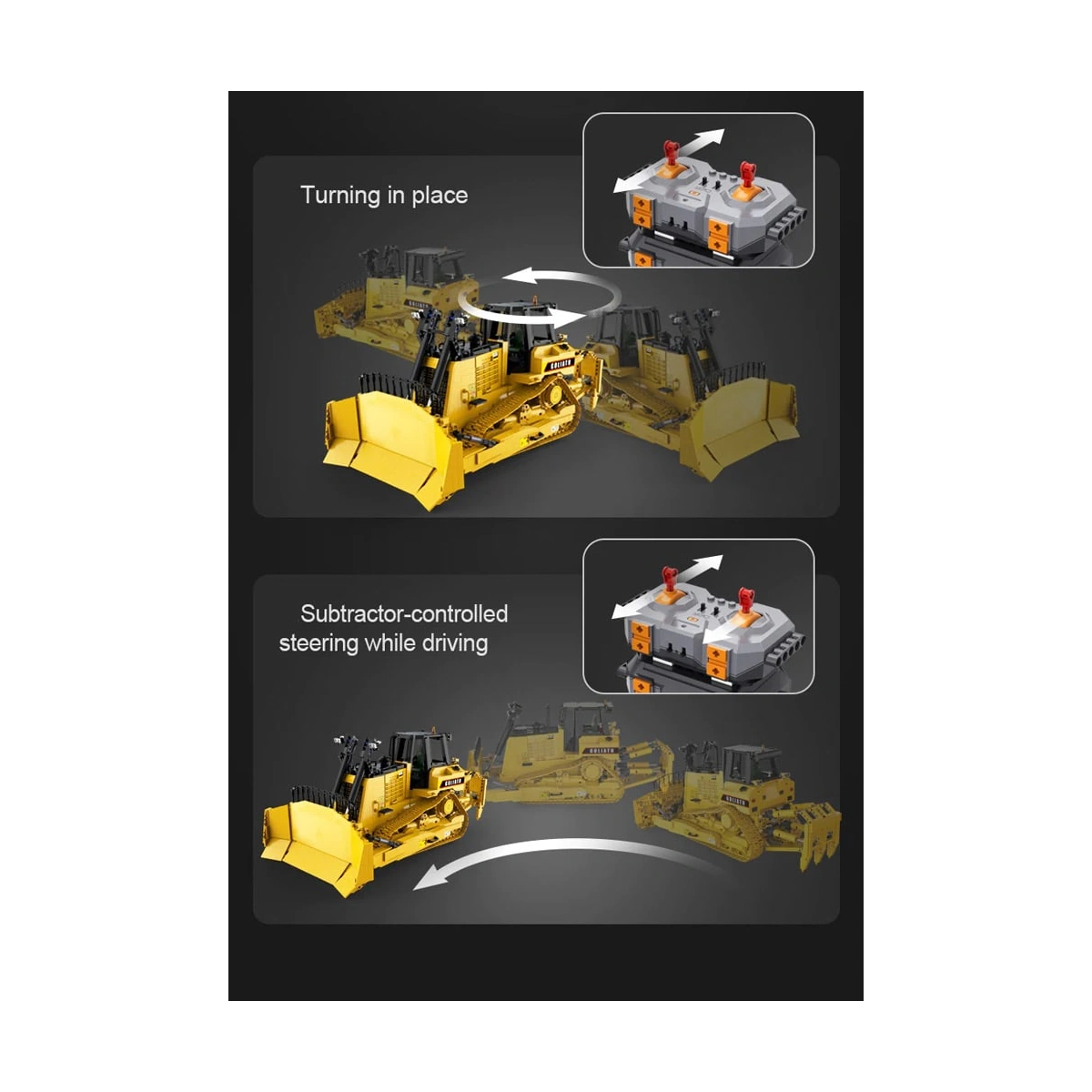 CaDA C61056W Goliath Bulldozer 1:16 2826 Teile – Bild 4