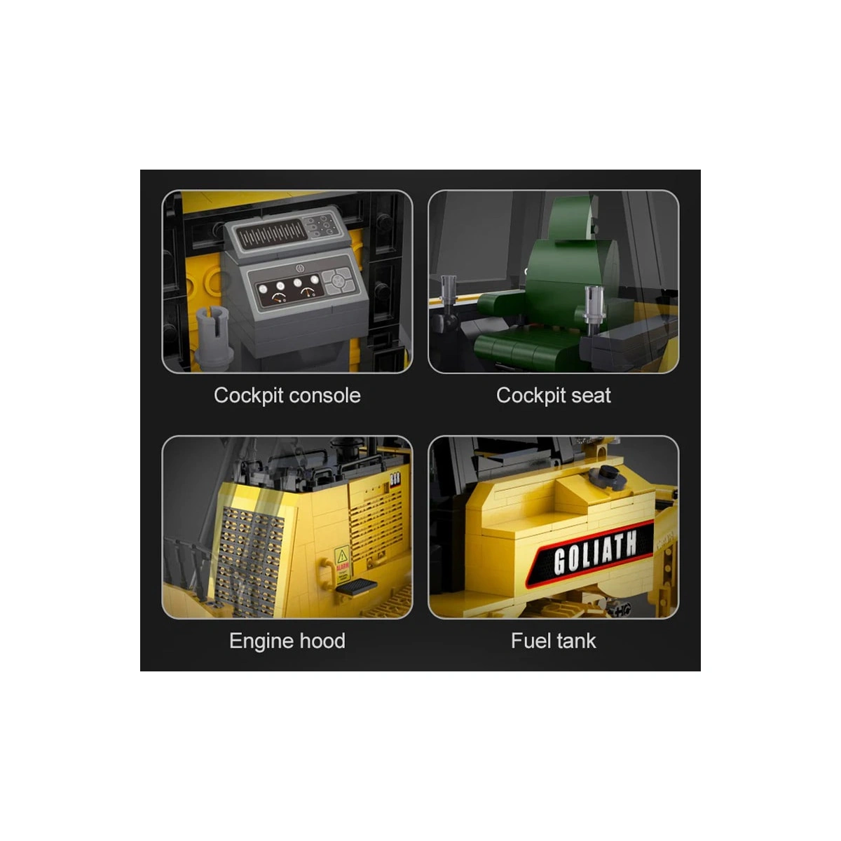 CaDA C61056W Goliath Bulldozer 1:16 2826 Teile – Bild 11