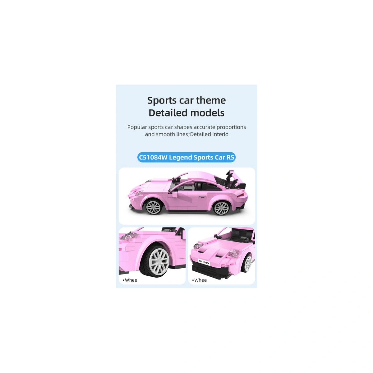 C51084W Legenden Sportwagen RS 1/20 280 Teile – Bild 8