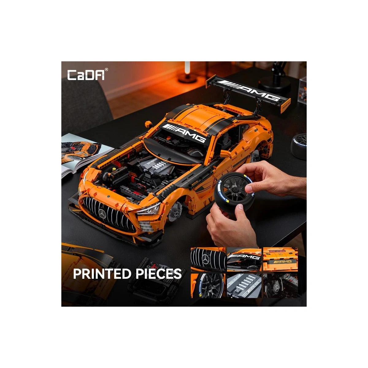 C64008W Mercedes AMG GT3 Rennwagen im Maßstab 1:8 5466 Teile 5 C64008W Mercedes AMG GT3 Rennwagen im Maßstab 1:8 5466 Teile – Bild 5