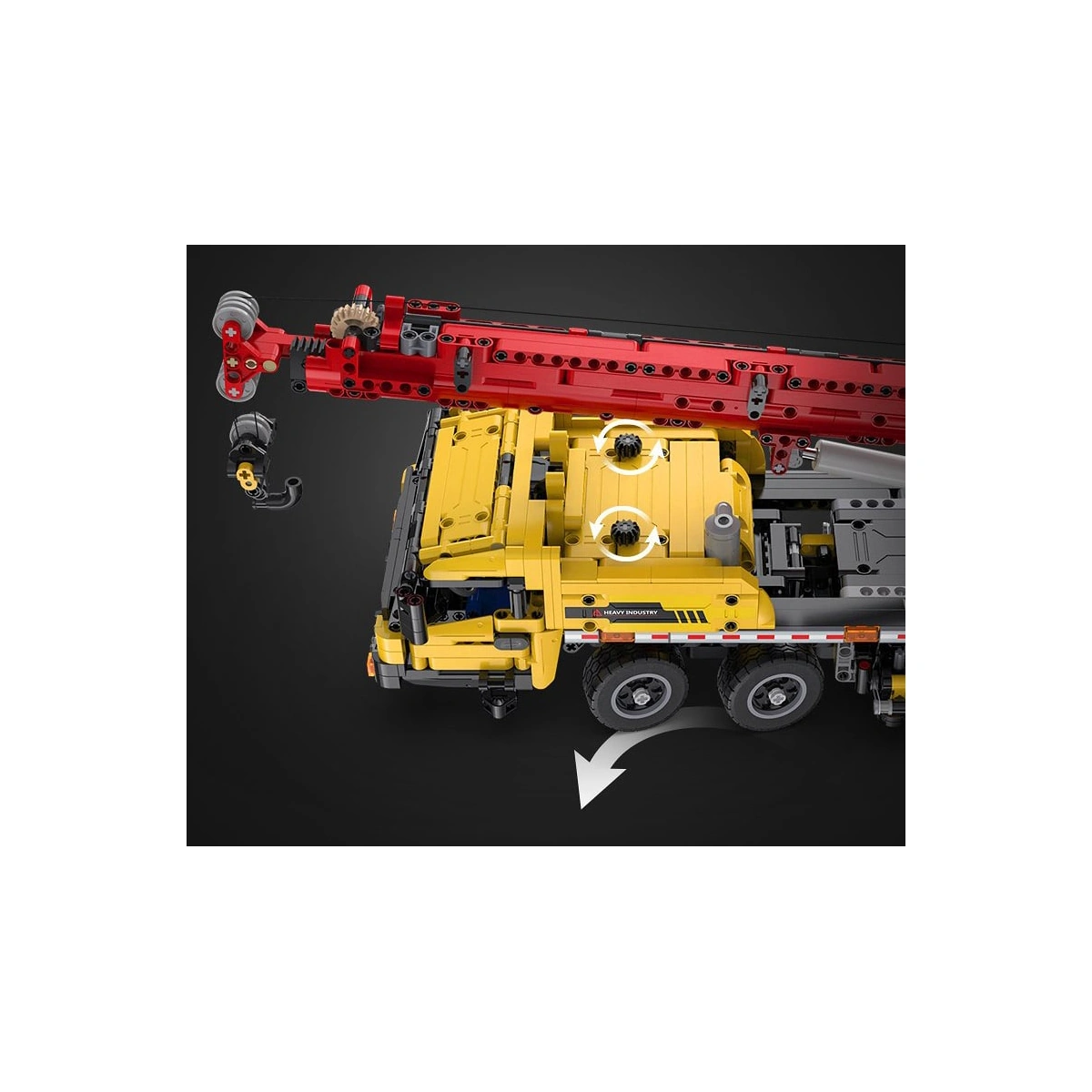 CaDA C61081W Mobiler Kran 1:20 1831 Teile – Bild 13