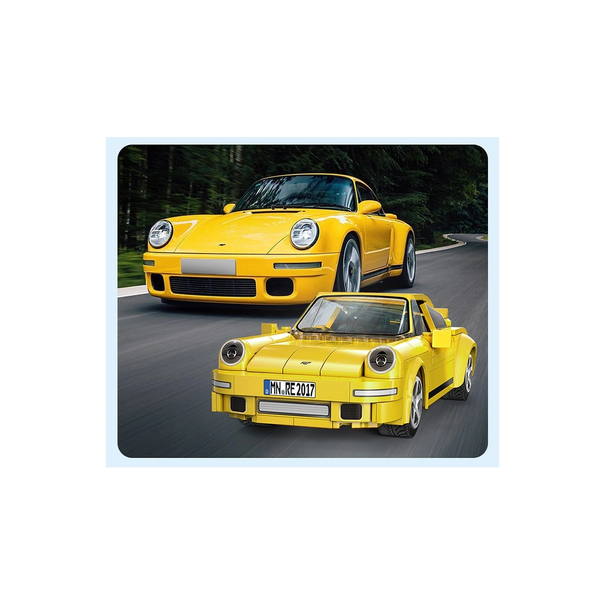 C51079W Bausatz Sportwagen Yellow Bird 235 Teile 3 C51079W Bausatz Sportwagen Yellow Bird 235 Teile – Bild 3