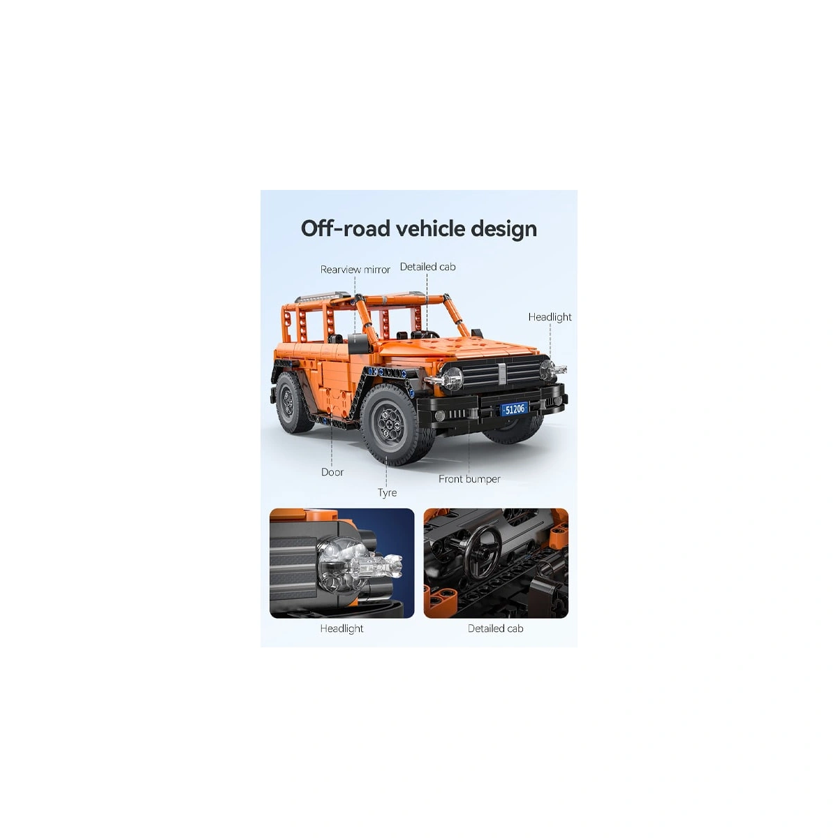 C51206W SUV Bauset 1:14 561 Teile – Bild 15